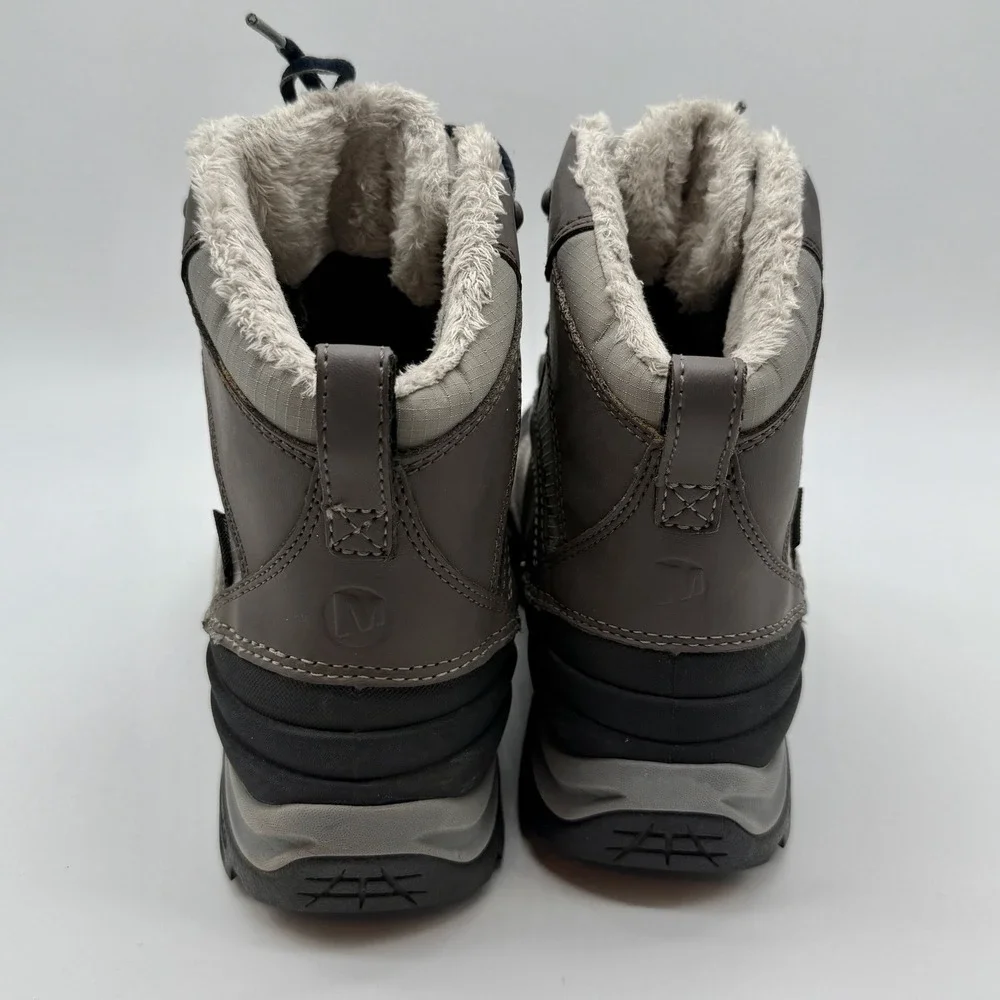 Merrell‎ Mid Boots Women's 7.5 M Charcoal SnowBound Waterproof Insulated Winter